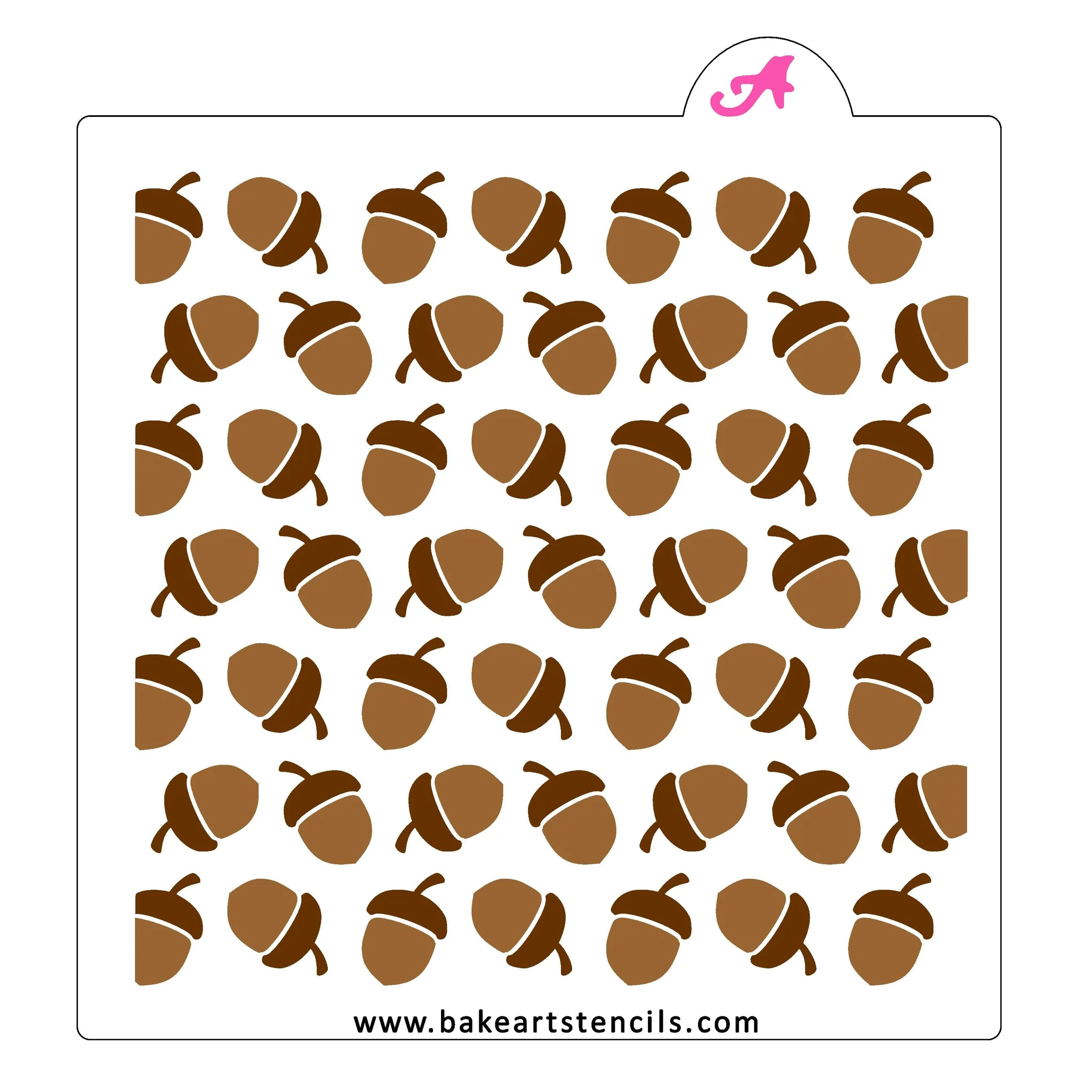 Acorn 2pc BakeArt Stencil Set