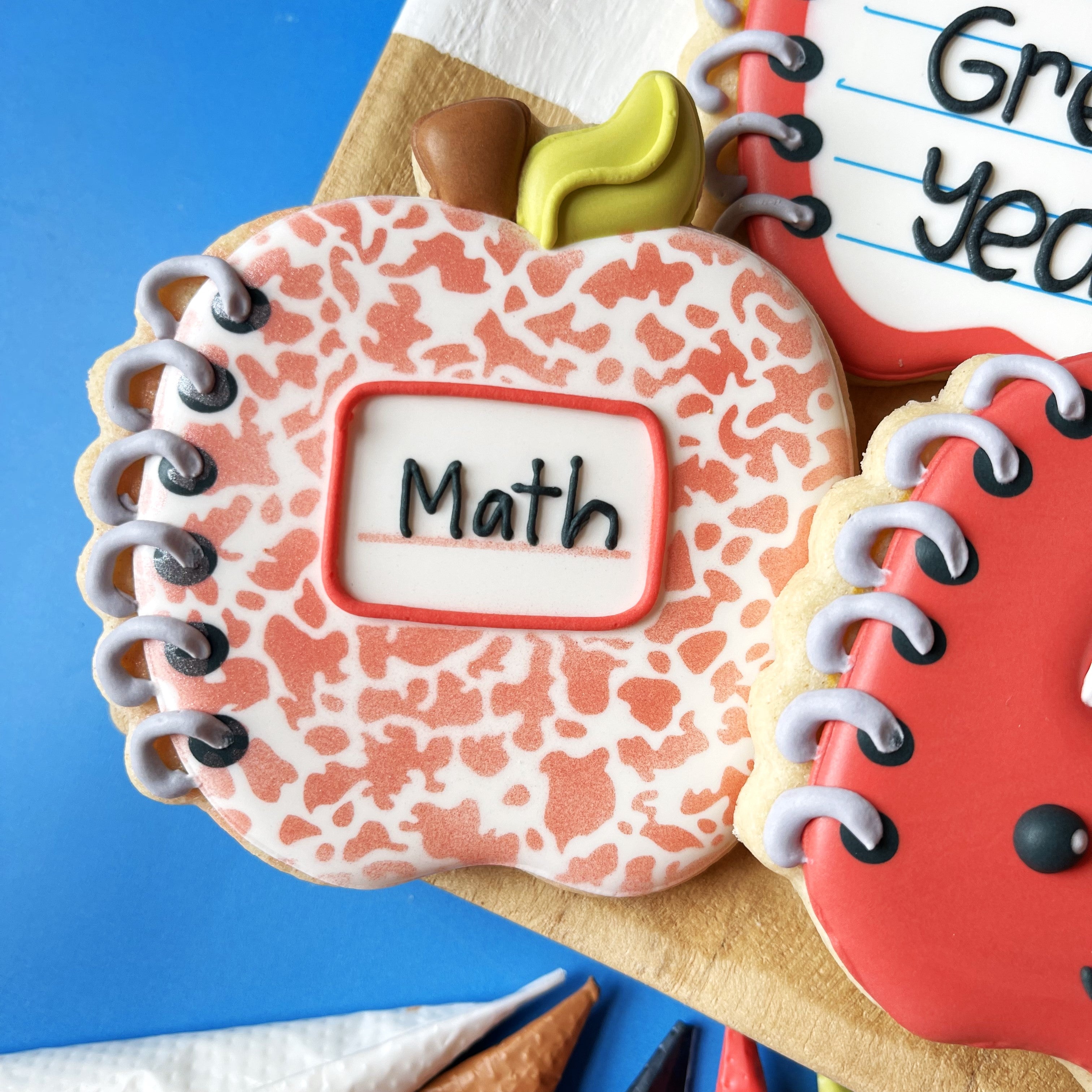 Notebook Cookies Apple Notebook Cookie Cutter – The Flour Box