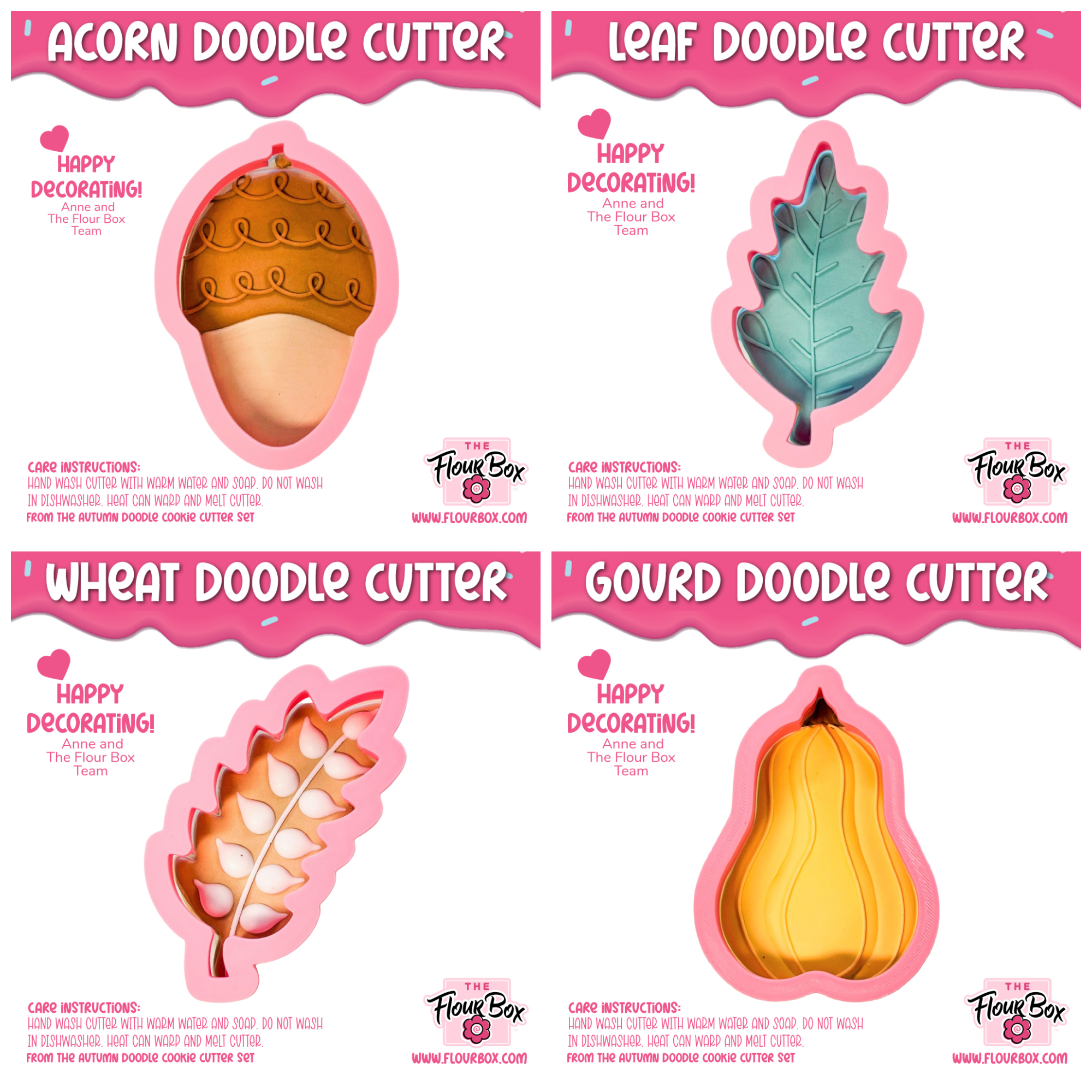 Autumn Doodle Cookie Cutter BUNDLE