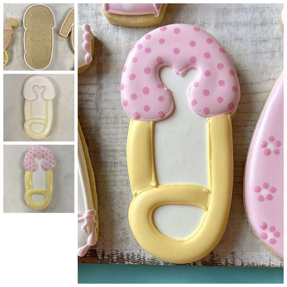 Baby Diaper Pin Cookie Cutter