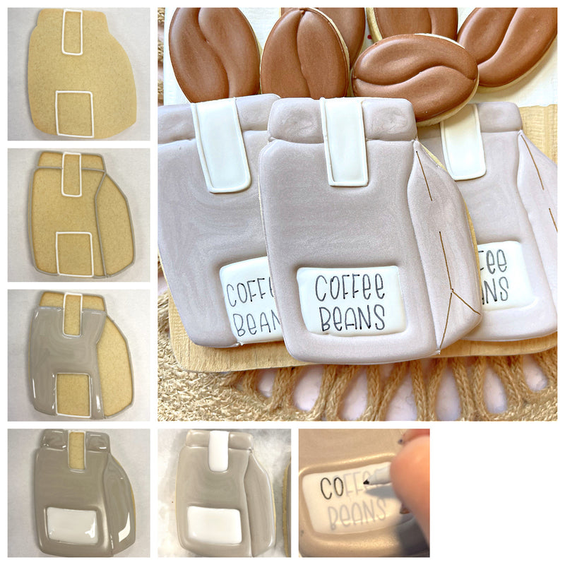 Coffee Bean Bag Cookie Cutter