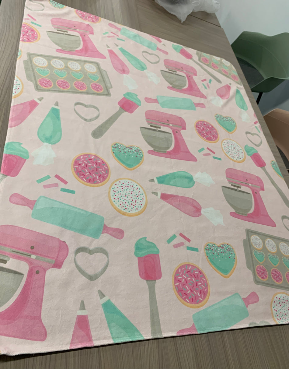 Cookie Decorator Sherpa Blanket