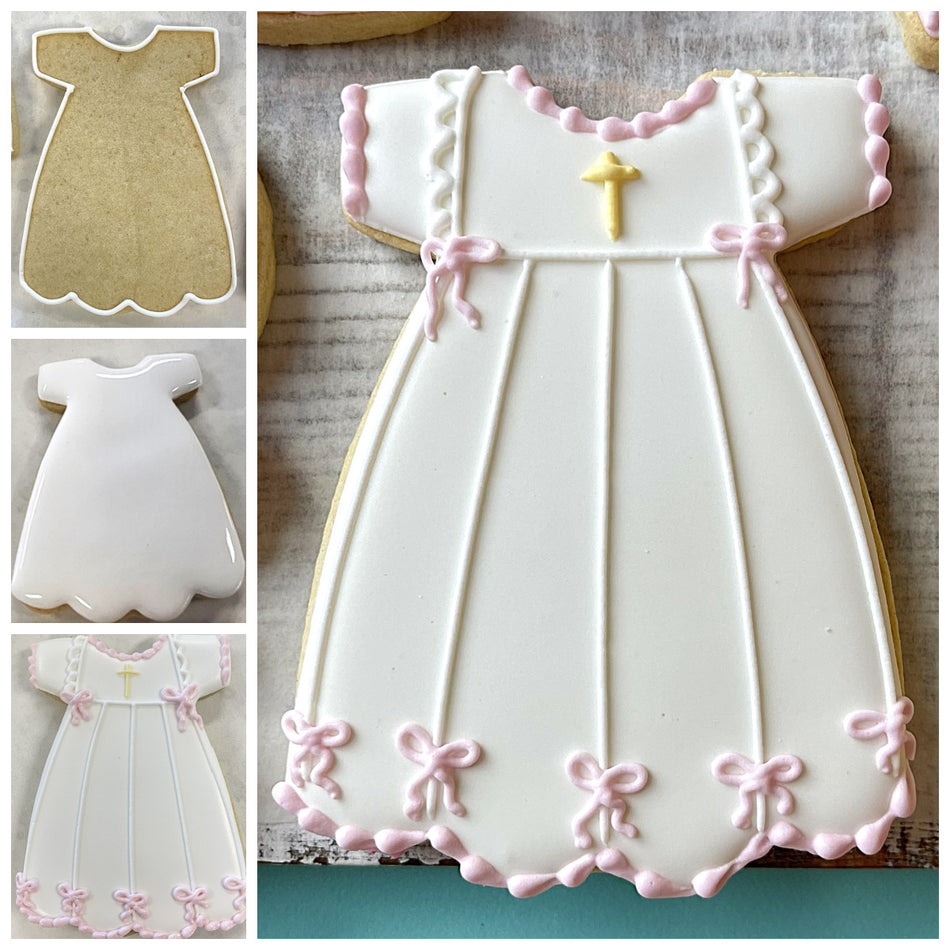 Baby Baptism Gown Cookie Cutter