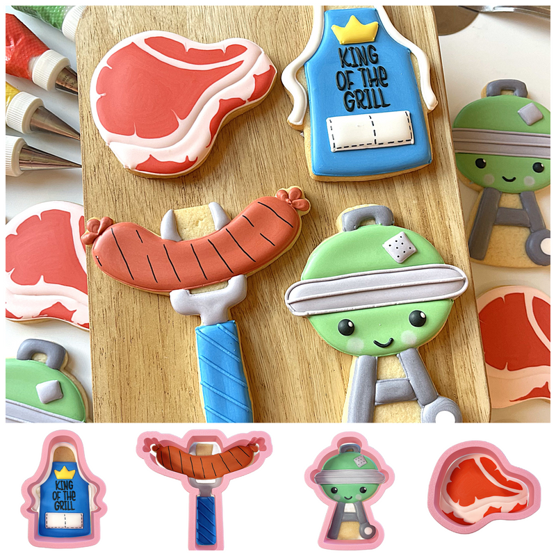 BBQ Cookie Cutter BUNDLE (4 cutters)