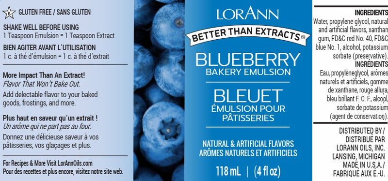 Blueberry Lorann Baking Emulsion 4 oz.