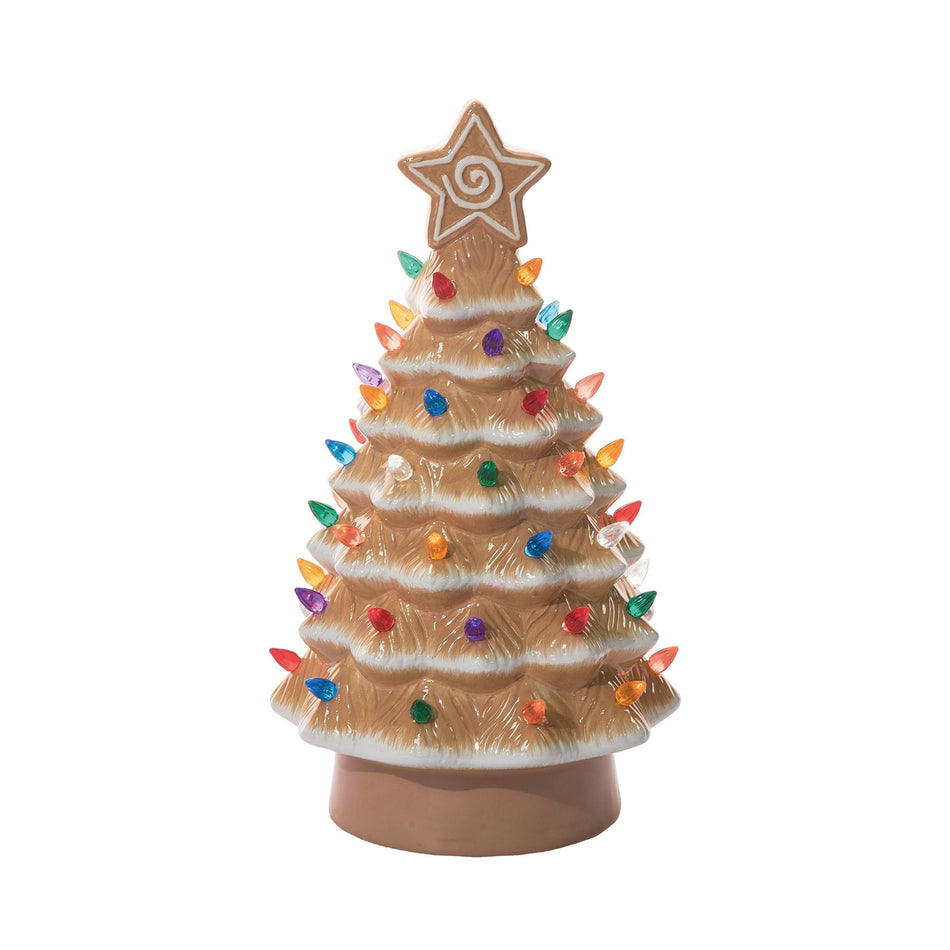 Gingerbread Tree with Lights 13.8