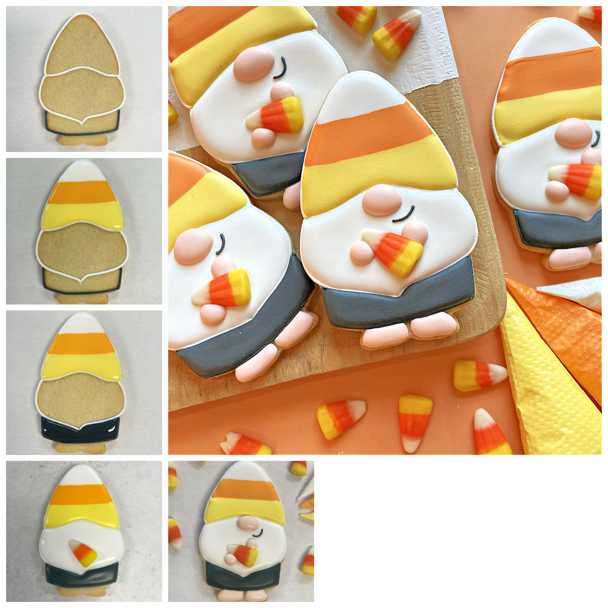 Candy Corn Gnome Cookie Cutter