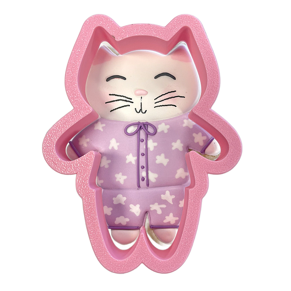 Cat in Pajamas Cookie Cutter