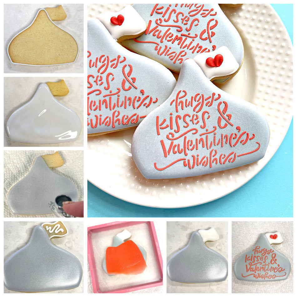 Valentines Candy Conversation Heart and Kiss Chocolate with Imprint Cookie  Cutter Shopify – Sugartess Cutters