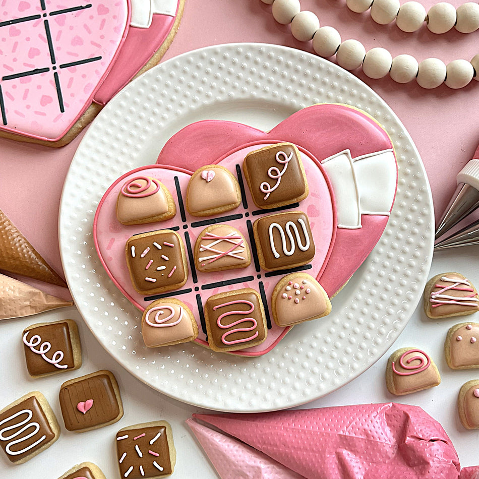 Chocolate Box Tic Tac Toe Cookie Cutter Set