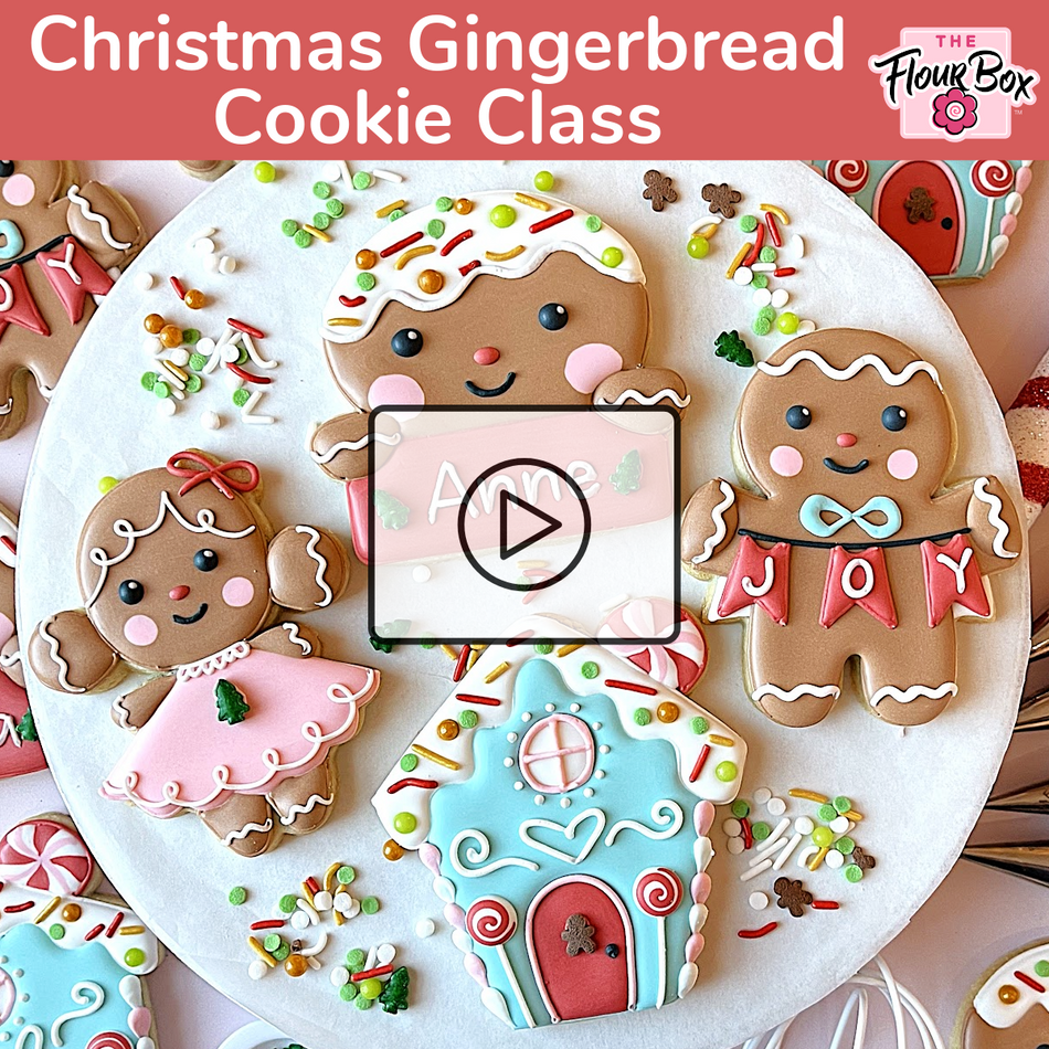 Christmas Gingerbread Decorating Class Recording with Optional Kit