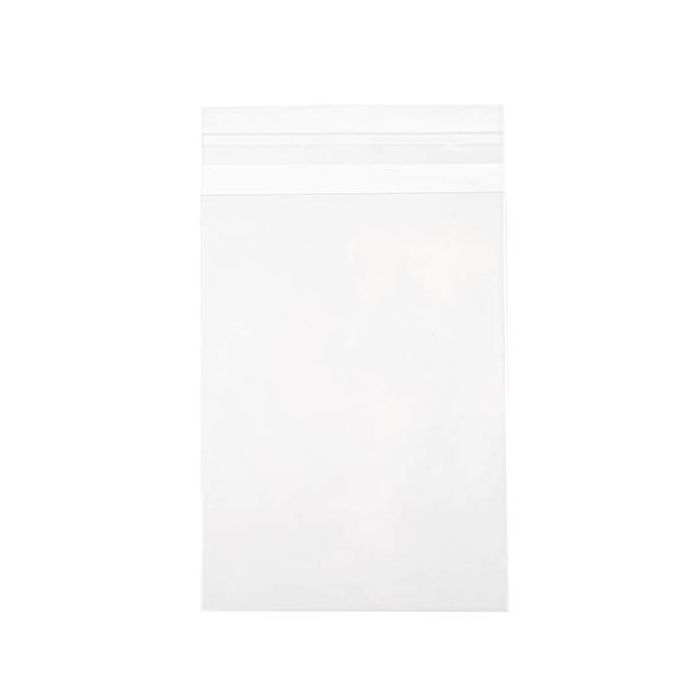 5 x 7 Self Seal Flat Clear Cookie Bag - 100 BAGS - 5 1/4" x 7 1/8"