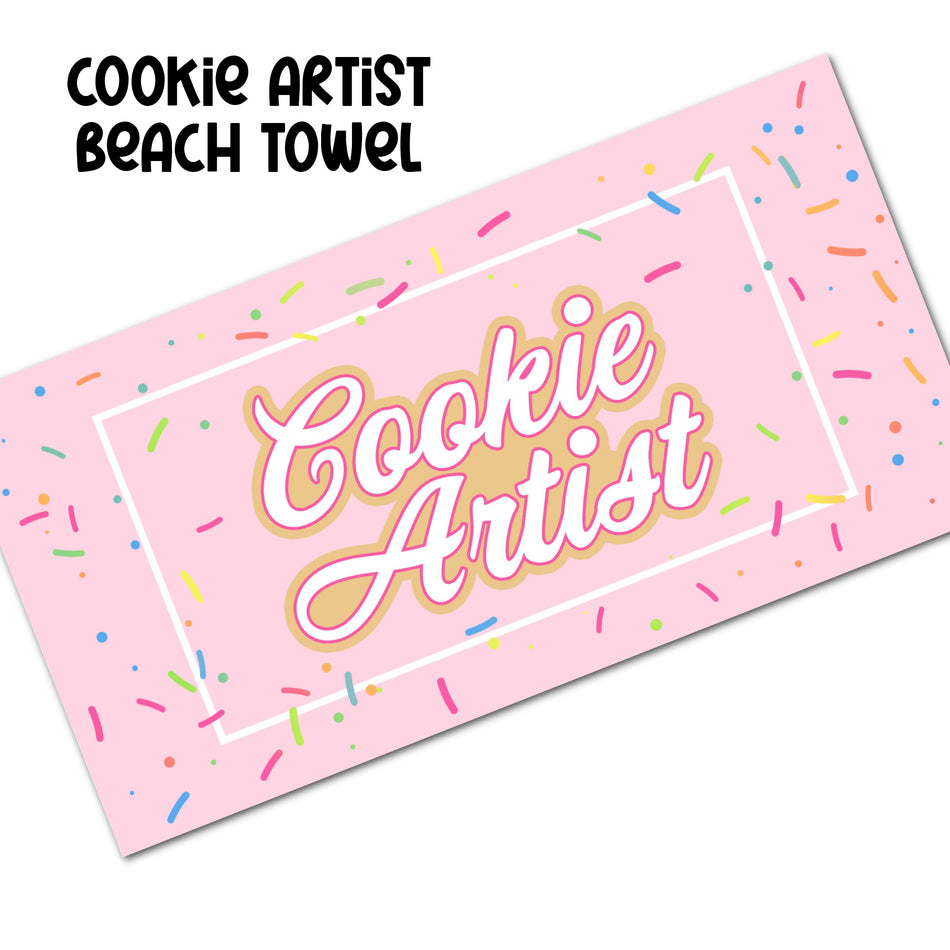 Cookie Artist Beach Towel