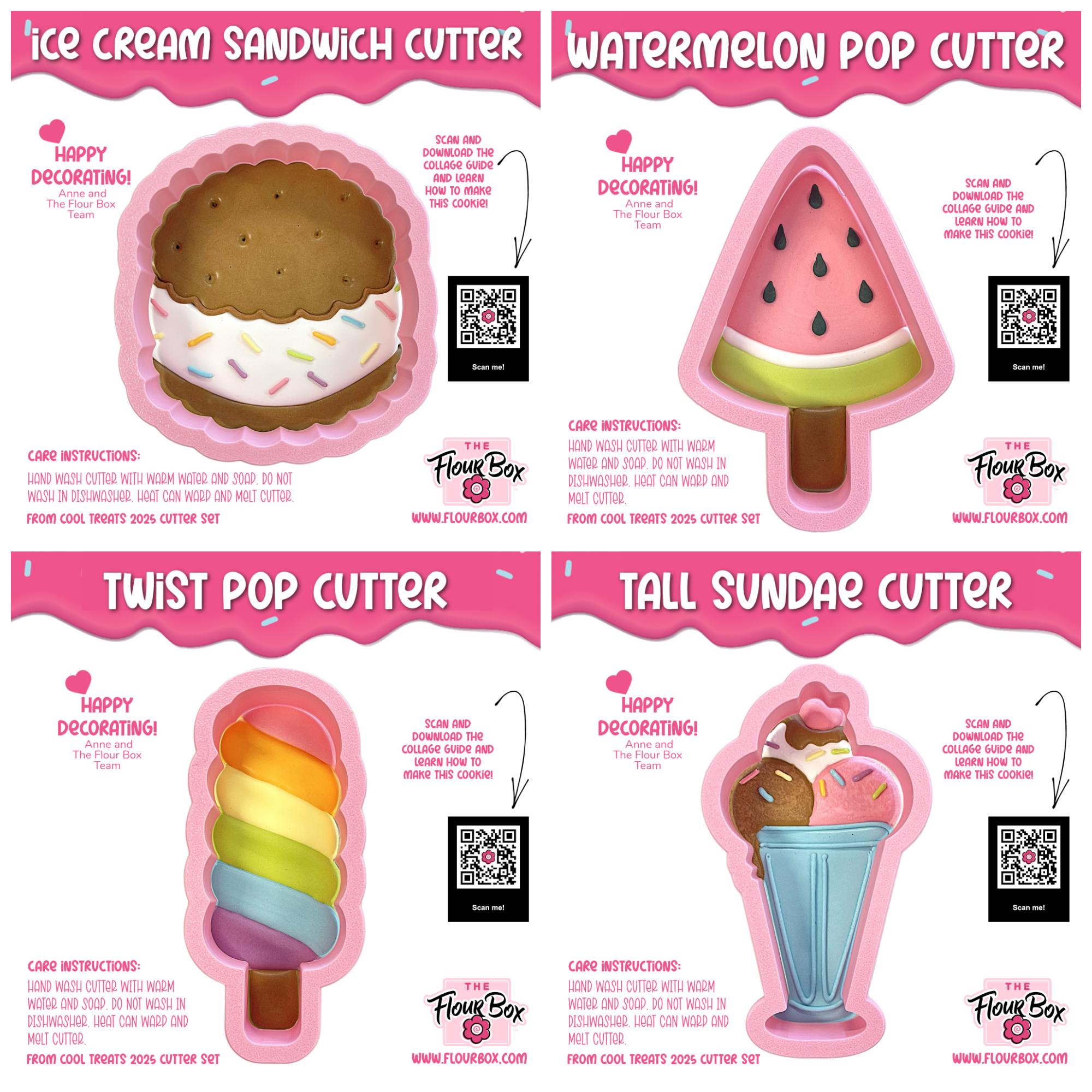Cool Treats Cookie Cutter BUNDLE (4 cutters) – The Flour Box