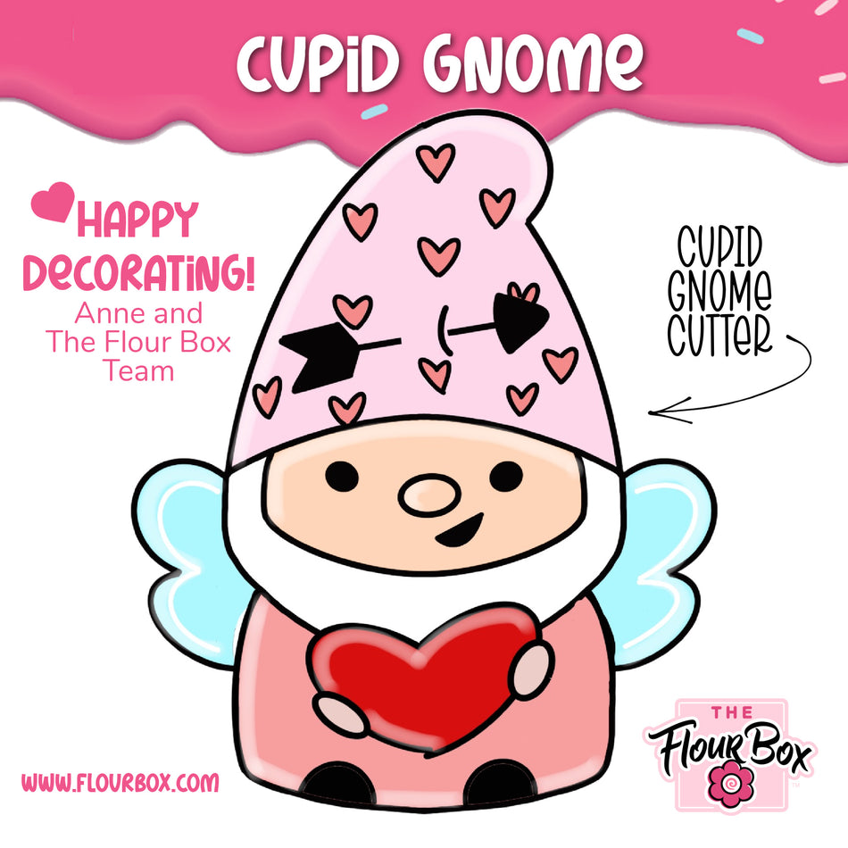 Cupid Gnome Cookie Cutter