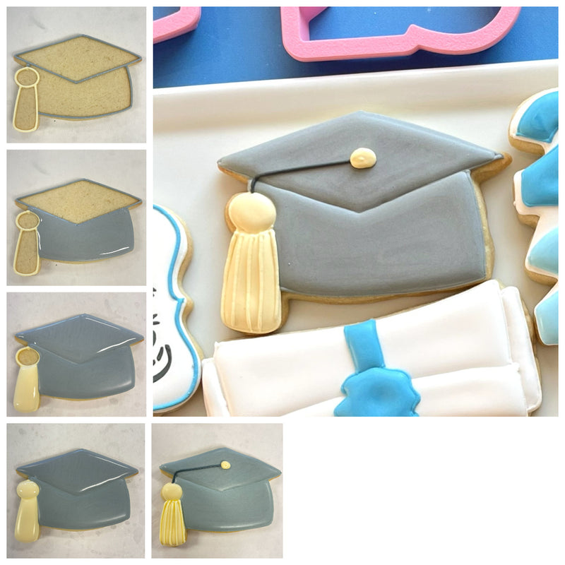 Cute Grad Cap Cookie Cutter