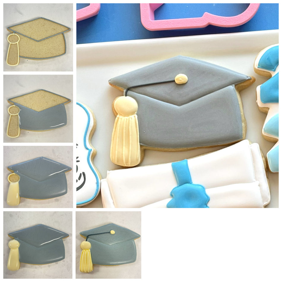 Cute Grad Cap Cookie Cutter