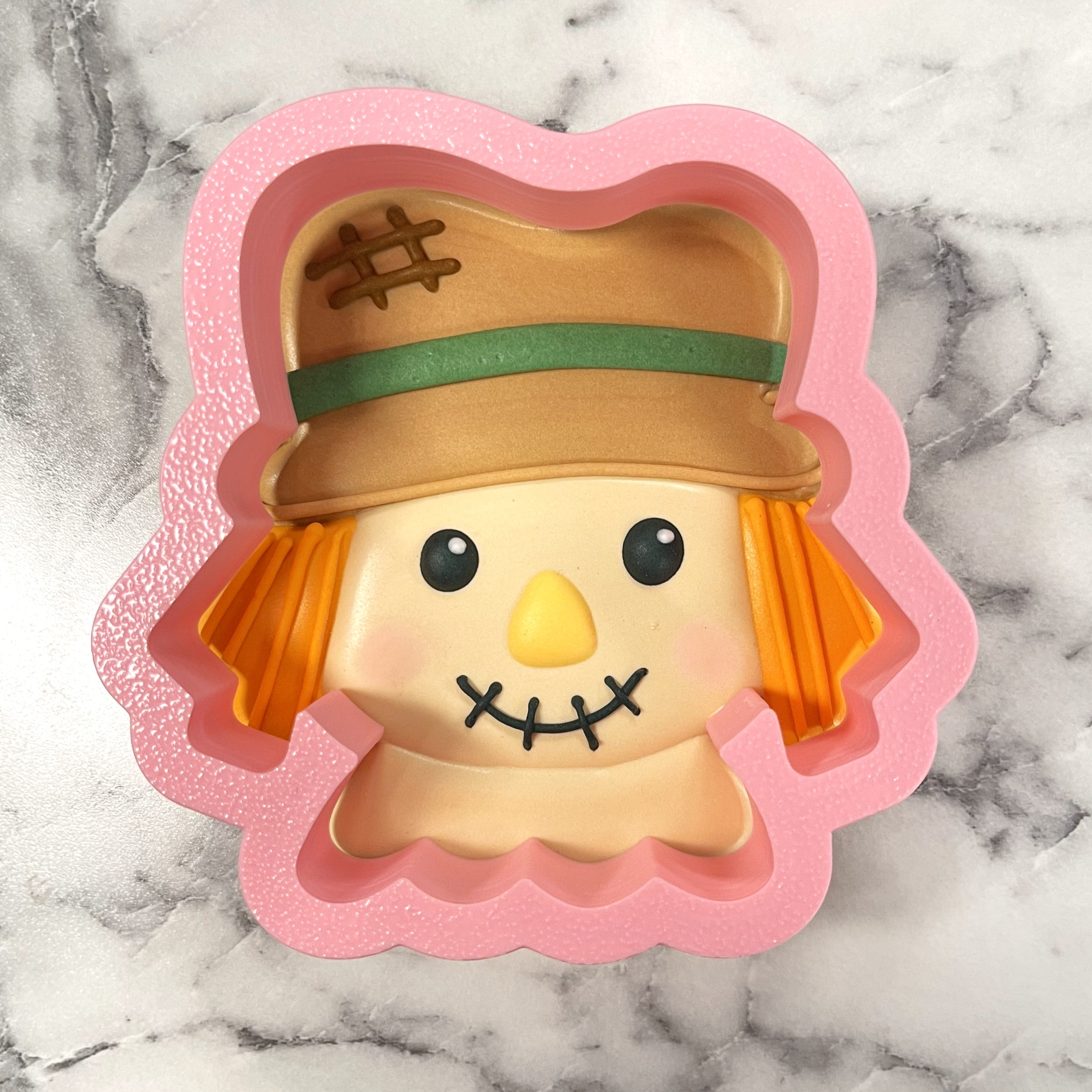 Cute Scarecrow Face Cookie Cutter