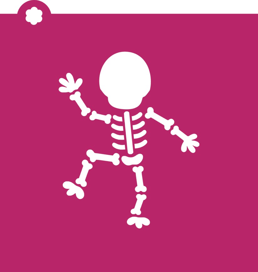 Dancing Skeleton Cookie Cutter and Stencil Set