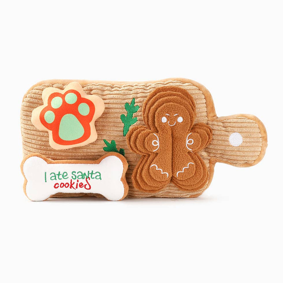 Cookie Board - Plush Squeaky Dog Toy 3pc