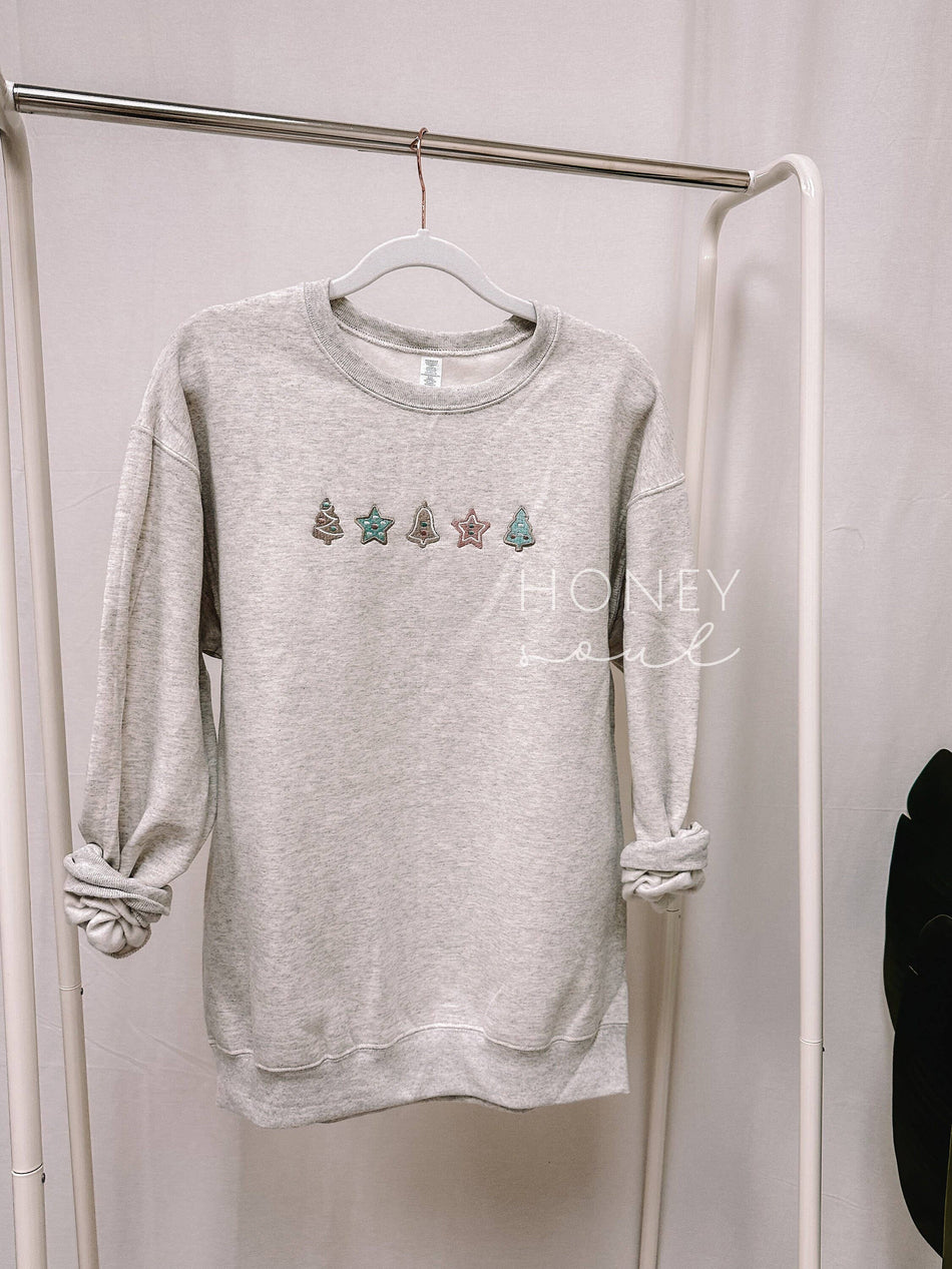 Embroidered Sugar Cookies Sweatshirt