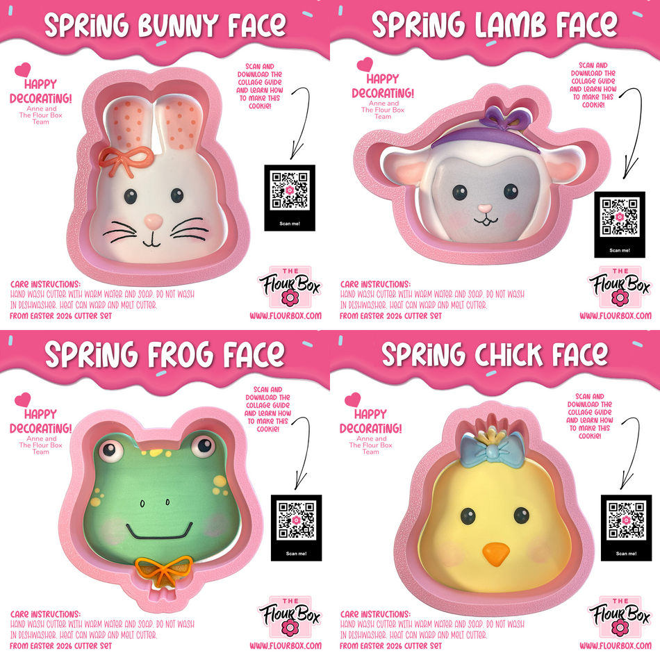 Easter Faces Cookie Cutter BUNDLE (4 cutters)
