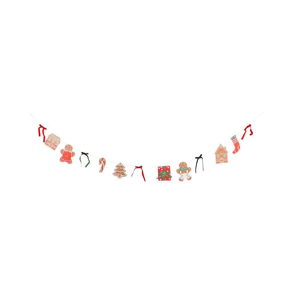 Gingerbread and Ribbon Banner