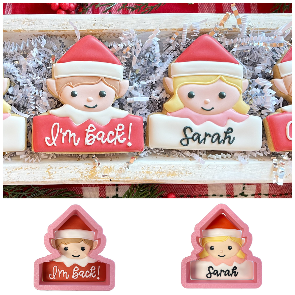 Elf Plaque Cookie Cutter Bundle