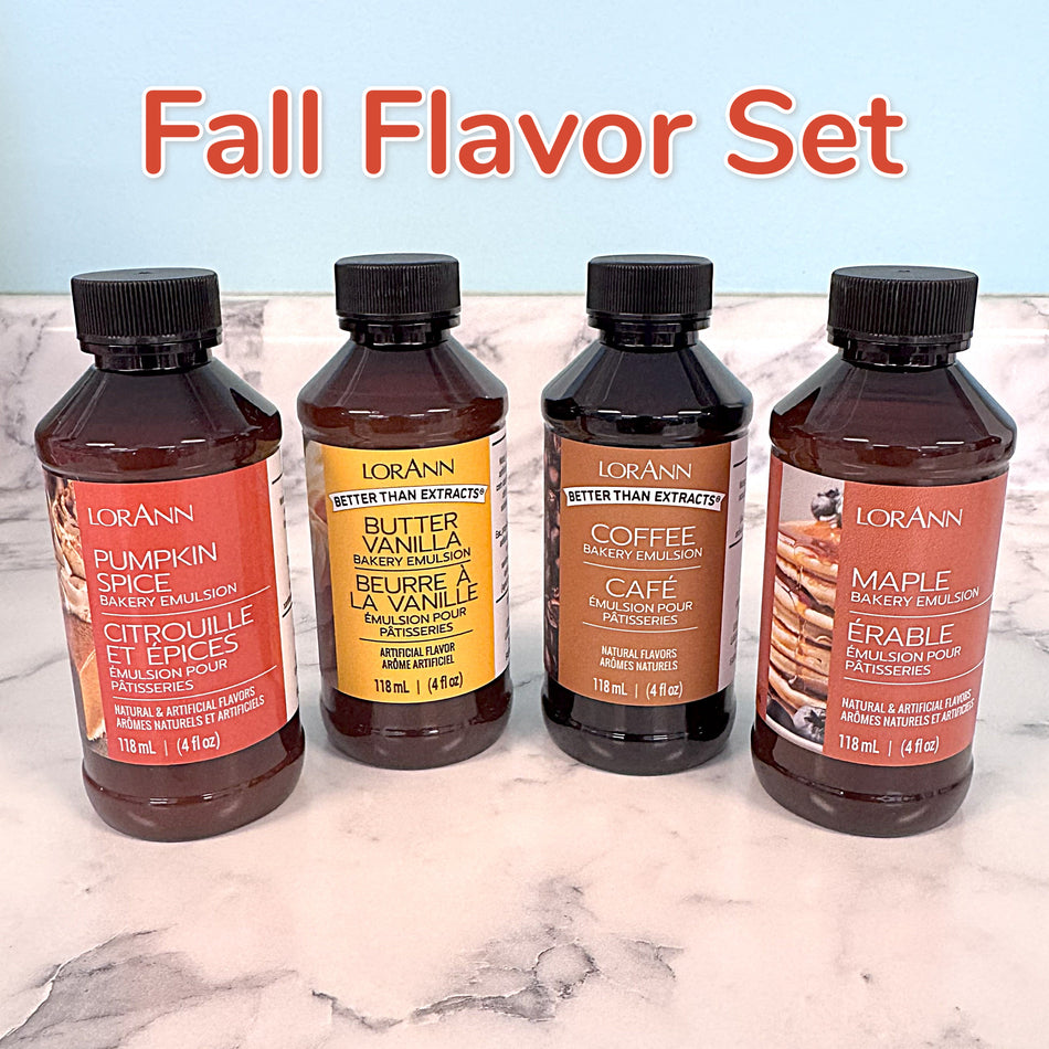 Fall Flavors Lorann Baking Emulsion Variety Pack