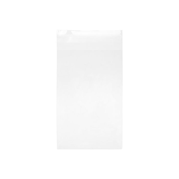 4 x 6 Self Seal Flat Clear Cookie Bag - 100 BAGS - 4 5/16" x 6 3/4"