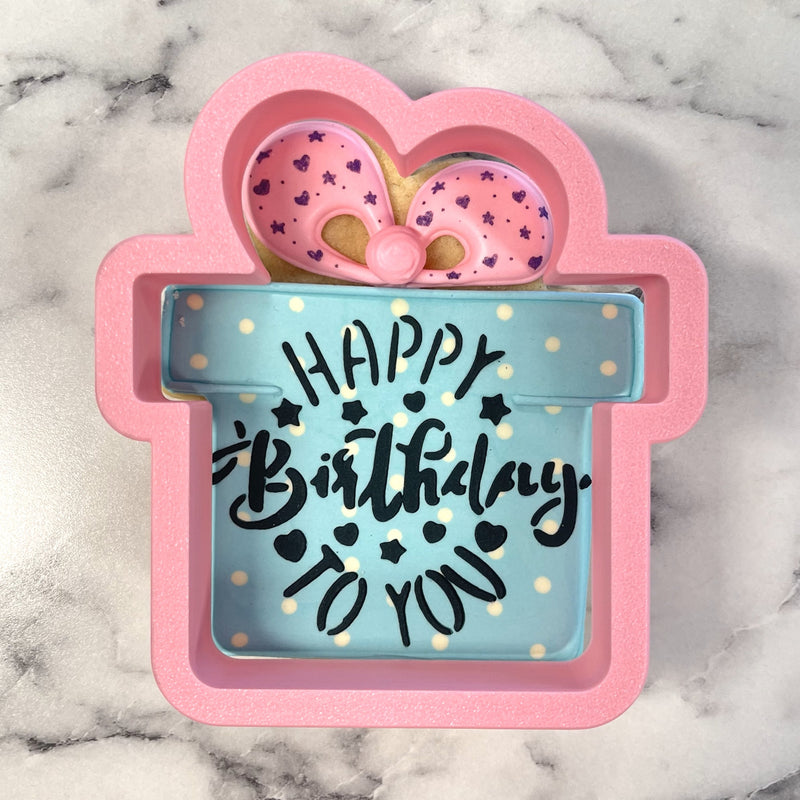 Gift with Wonky Bow Flour Box Club Cookie Cutter