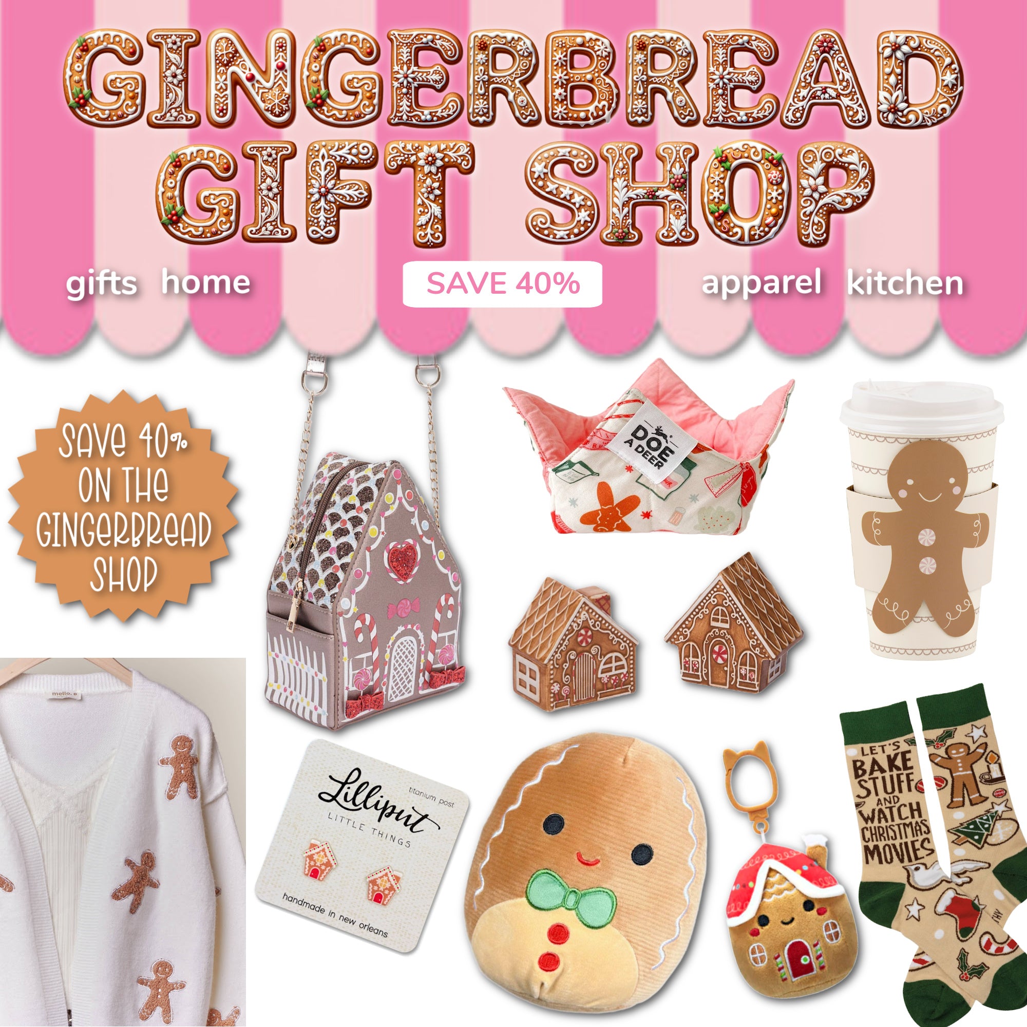 Gingerbread Gift Shop Collection