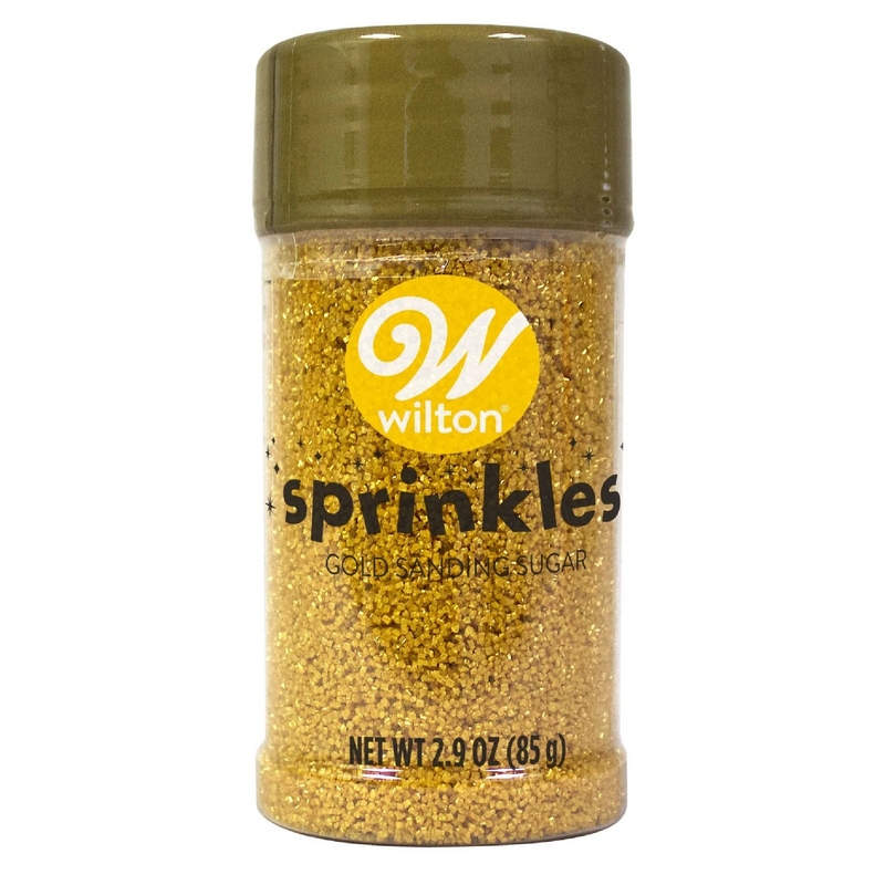 Gold Sanding Sugar SMALL Sprinkle Jar