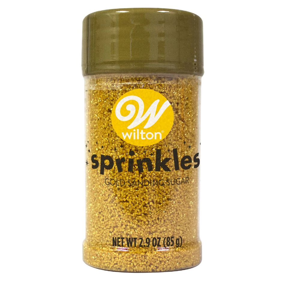Gold Sanding Sugar SMALL Sprinkle Jar