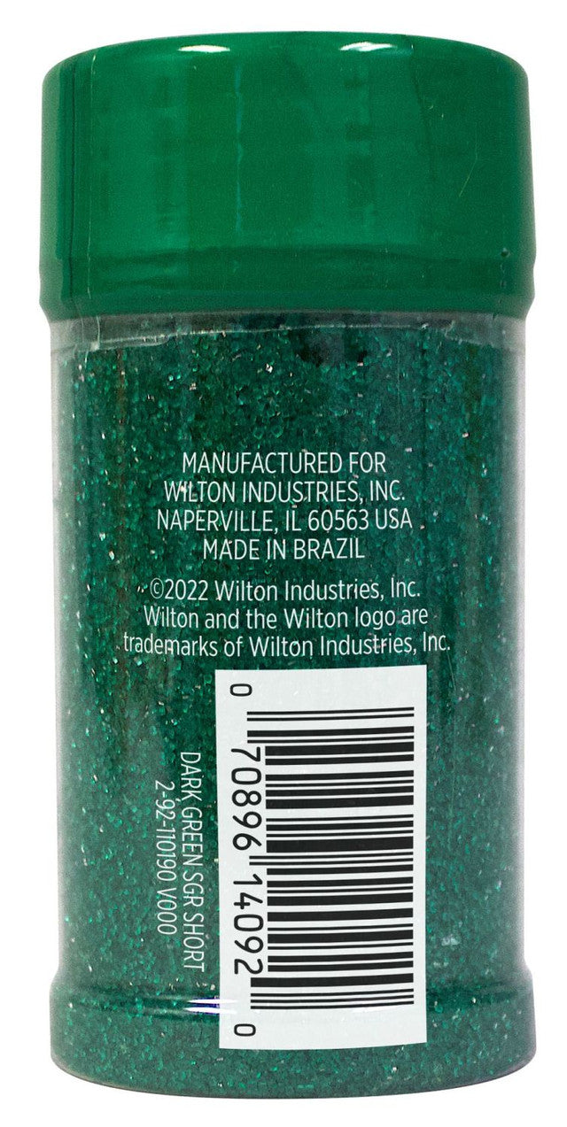 Dark Green Sanding Sugar SMALL Sprinkle Jar