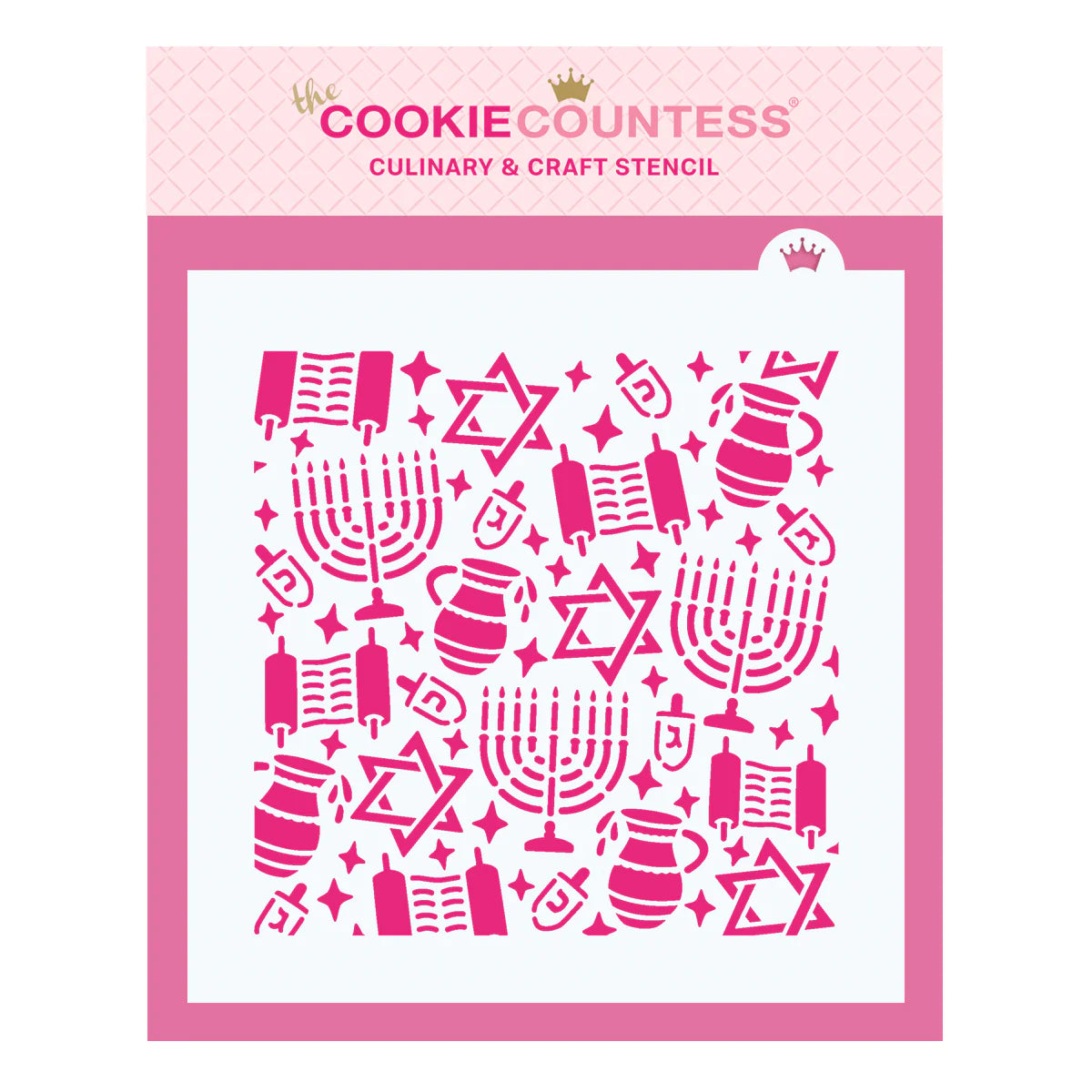 Hanukkah Pattern Stencil