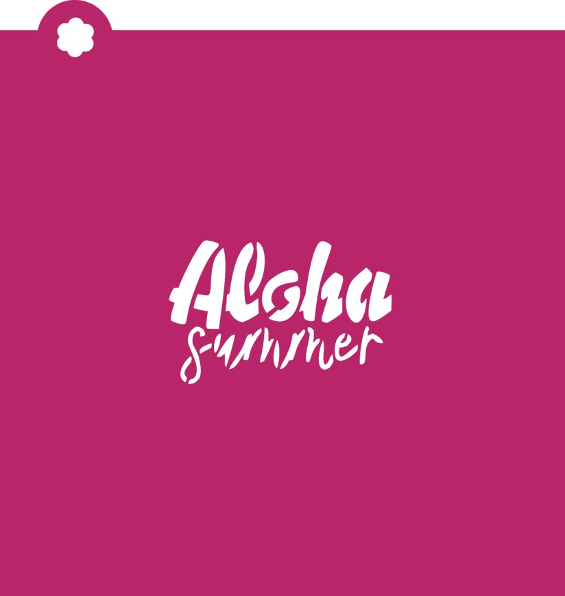 Aloha Summer 2pc Stencil