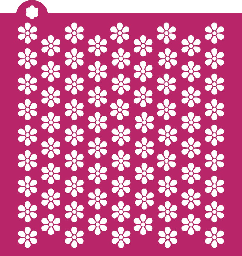 Hippie Daisy Stencil