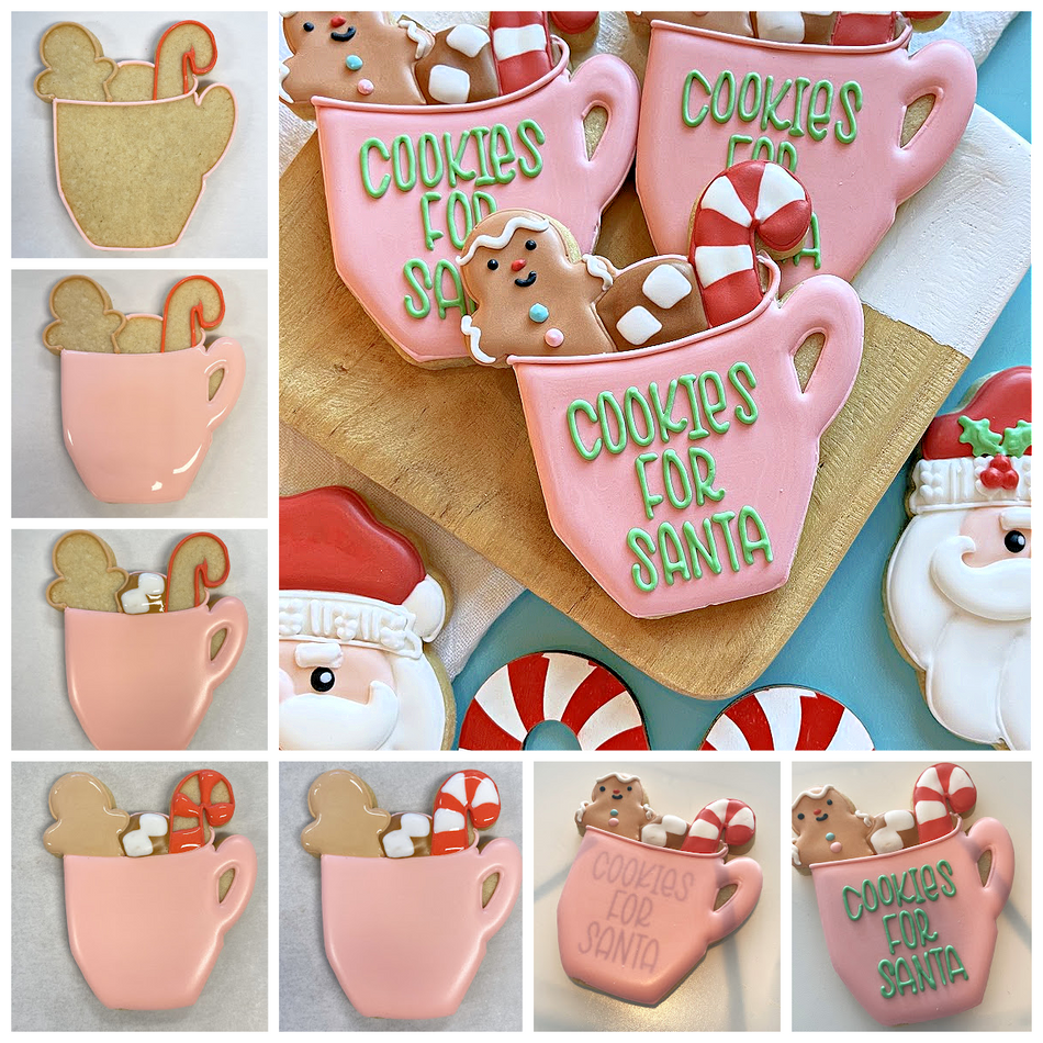 Hot Cocoa with Candy Cane Cookie Cutter