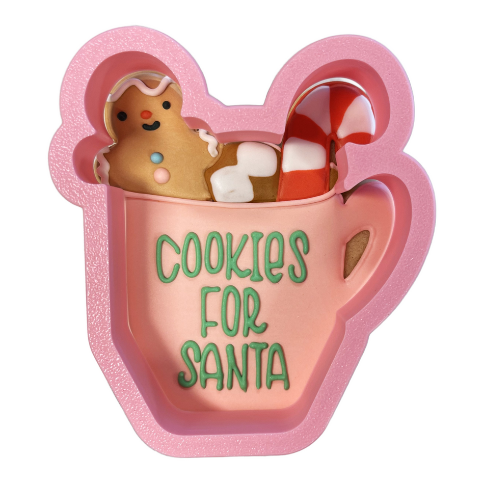 Hot Cocoa with Candy Cane Cookie Cutter