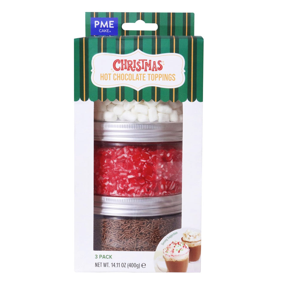 Christmas Hot Chocolate Toppings 14.1oz Set of 3