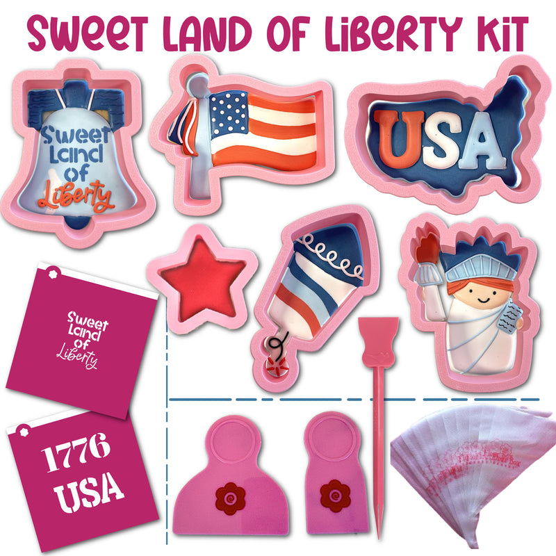 Sweet  Land of Liberty Cookie Decorating Kit