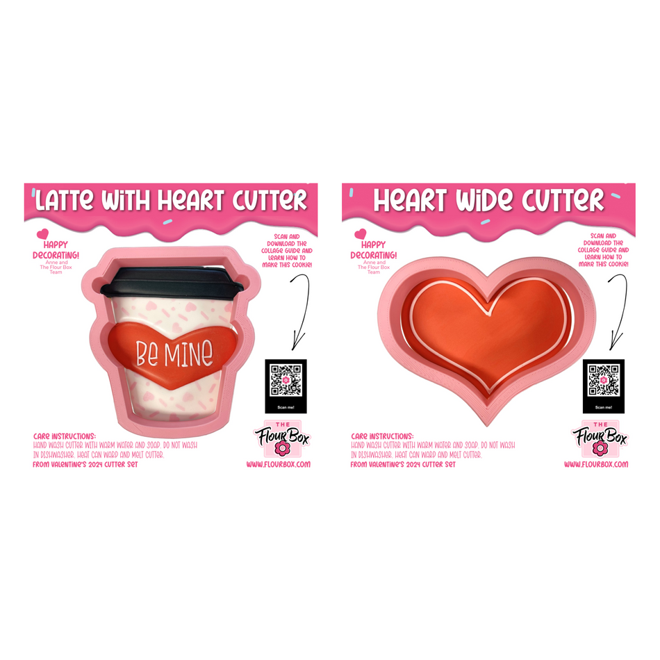 Latte Heart Cookie Cutter BUNDLE