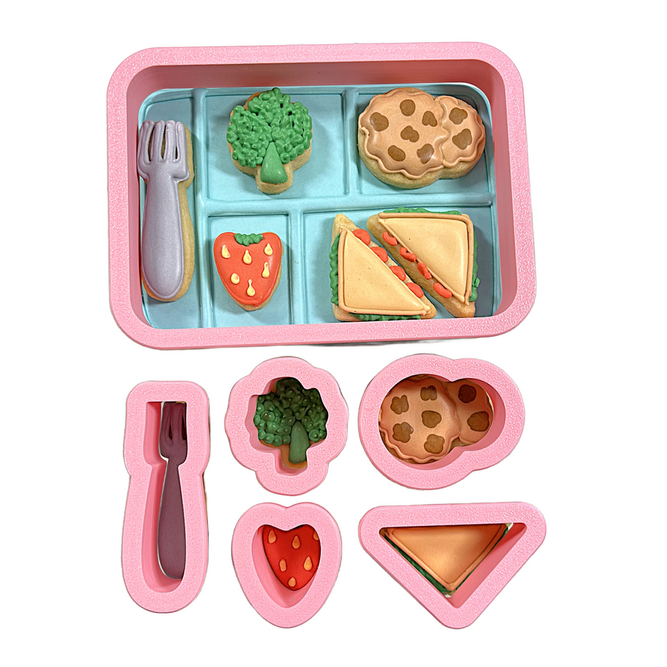 Lunch Tray with 5 Tiny Food Cookie Cutter Bundle - Image 4 of 4