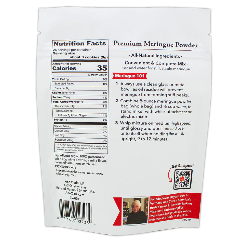 Meringue Powder 8oz from Ann Clark - Image 2 of 2
