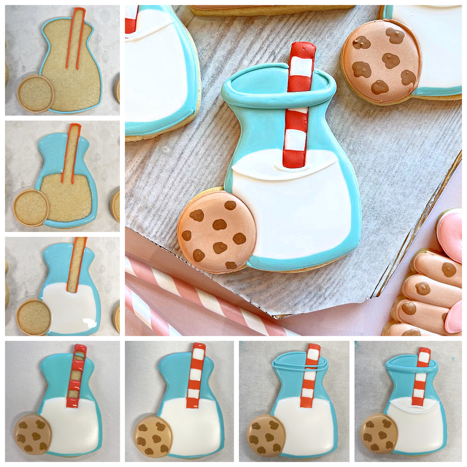 Milk Bottle with Cookie Cutter