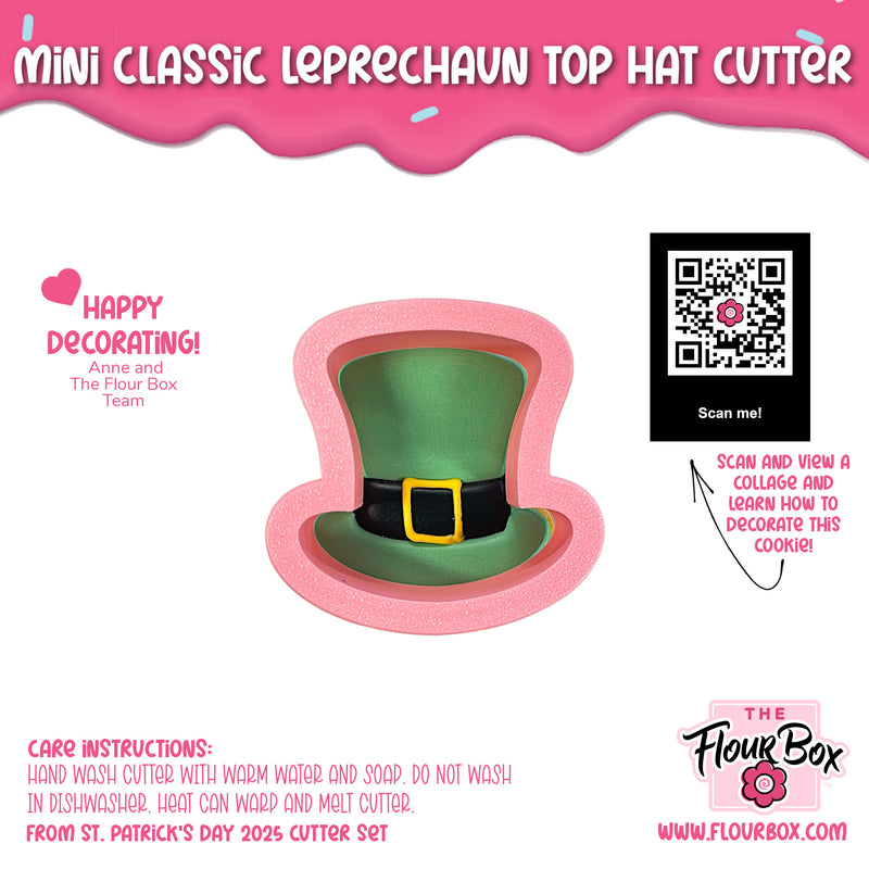 Mini Classic Leprechaun Top Hat Cookie Cutter