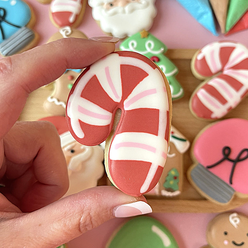 Mini Cute Candy Cane Cookie Cutter