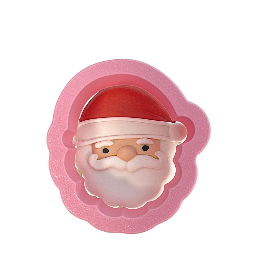 Mini Cute Santa Face Cookie Cutter