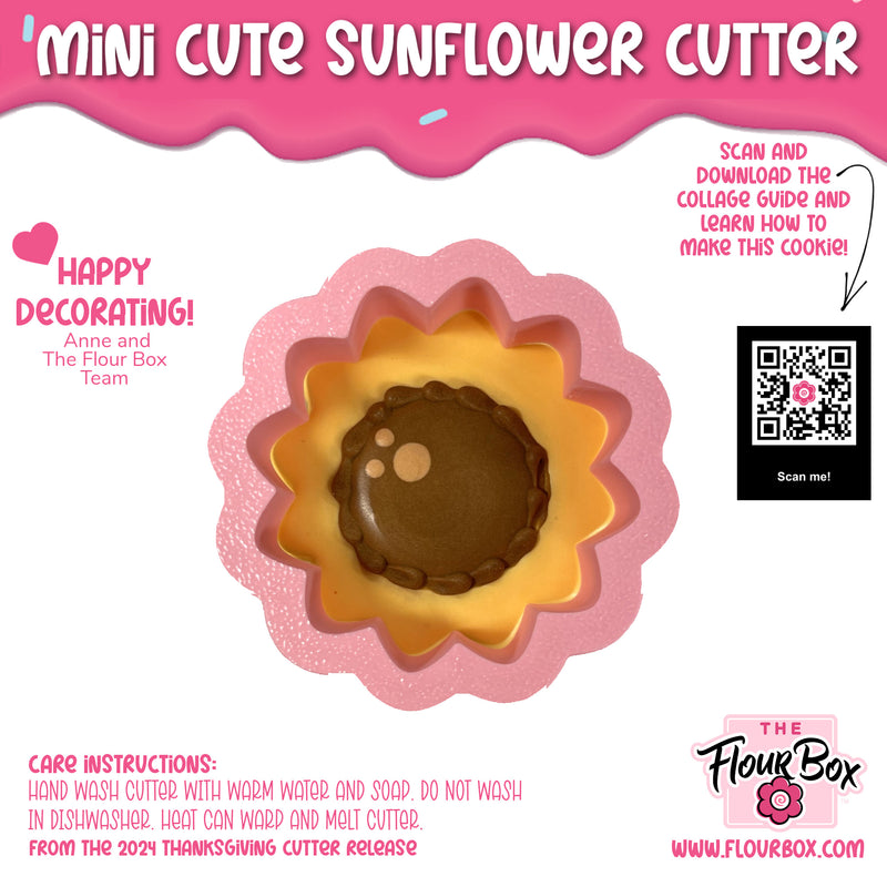 Mini Cute Sunflower Cookie Cutter